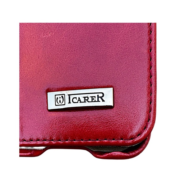 ICARER Genuine Leather Tri-Fold Stand Smart Case Cover for iPad 12”x 8 3/4” - Picture 6 of 8